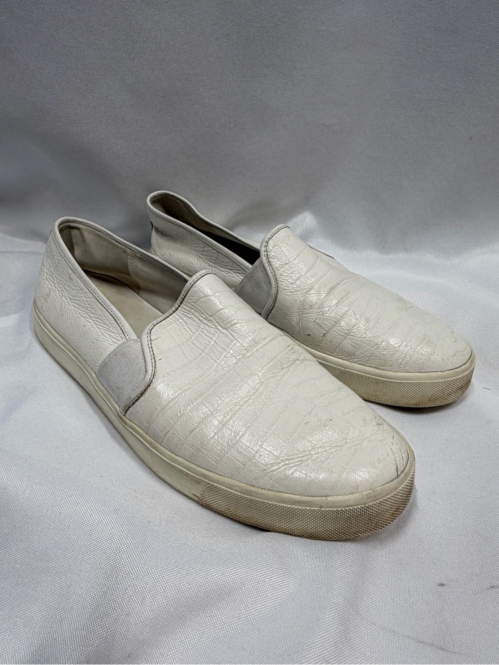 Vince | Genuine Leather Blair Sneakers Slip On White Upper Women's Size 9M